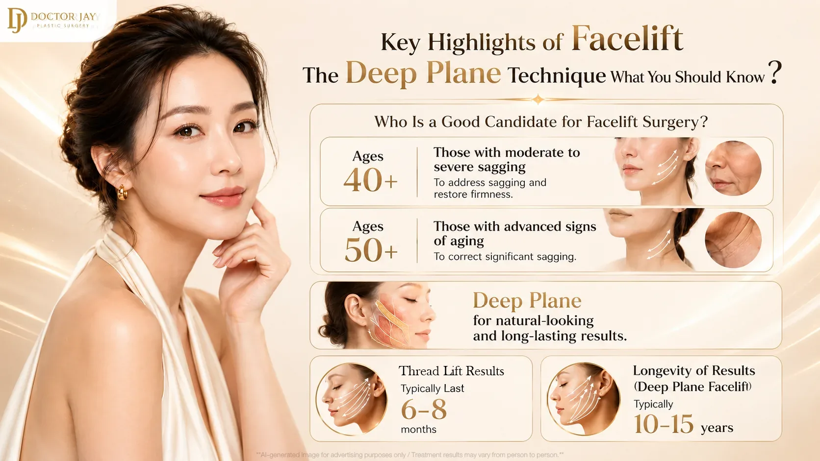Key highlights of a deep plane facelift and who it suits by degree of sagging